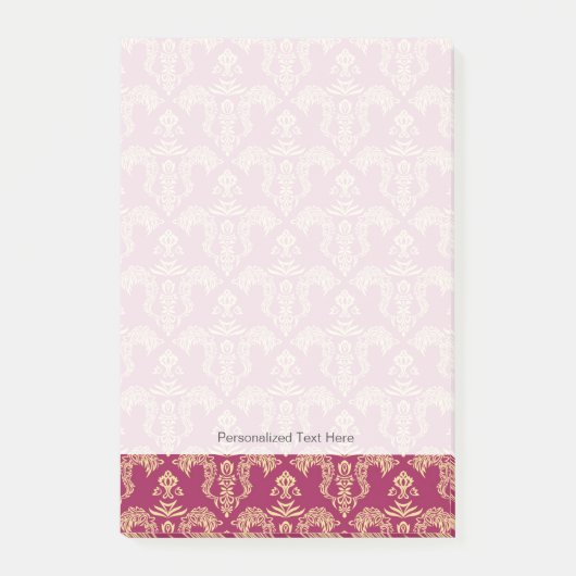 ダマスク織の壁紙4 ポストイット (正面)