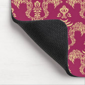 ダマスク織の壁紙4 マウスパッド (コーナー)