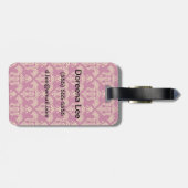 ダマスク織の壁紙4 ラゲッジタグ (裏面横)