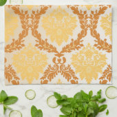 ダマスク織の壁紙5 キッチンタオル (折り畳み)