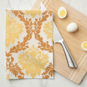 ダマスク織の壁紙5 キッチンタオル (四つ折り)
