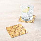 ダマスク織の壁紙5 スクエアペーパーコースター (インサイチュ)