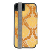 ダマスク織の壁紙5 INCIPIO iPhoneウォレットケース (フォリオ裏面)