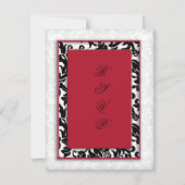 ダマスク織の歓喜 出欠カード (裏面)