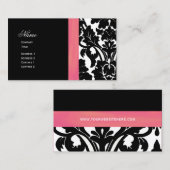 ダマスク織の洗練された人の~の名刺 名刺 (正面/裏面)