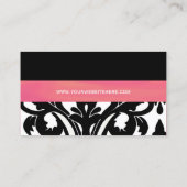 ダマスク織の洗練された人の~の名刺 名刺 (裏面)