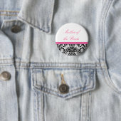 ダマスク織の結婚披露宴ボタン 缶バッジ (インサイチュ)