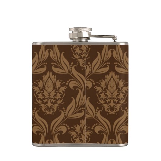 ダマスク織の背景2 フラスク (裏面)