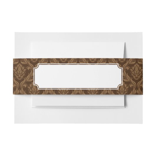 ダマスク織の背景2 招待状ベリーバンド (正面例)