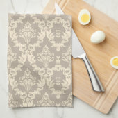 ダマスク織の背景 キッチンタオル (四つ折り)