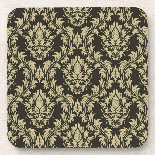 ダマスク織の背景 コースター (正面)