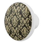 ダマスク織の背景 セラミックノブ (右)