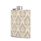ダマスク織の背景 フラスク (左)