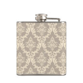 ダマスク織の背景 フラスク (裏面)