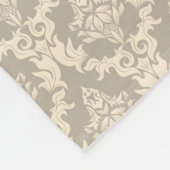 ダマスク織の背景 フリースブランケット (角)