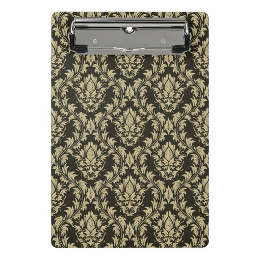 ダマスク織の背景 ミニクリップボード (正面)