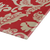 ダマスク織の花の背景パターン カッティングボード (角)