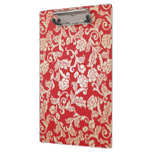 ダマスク織の花の背景パターン クリップボード (左)