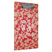 ダマスク織の花の背景パターン クリップボード (右)