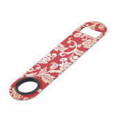 ダマスク織の花の背景パターン スピード栓抜き (裏面アングル)