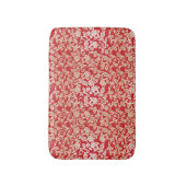 ダマスク織の花の背景パターン バスマット (正面縦)