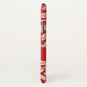 ダマスク織の花の背景パターン Case-Mate iPhoneケース (裏面/右)