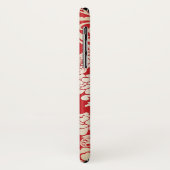 ダマスク織の花の背景パターン Case-Mate iPhoneケース (裏面/左)