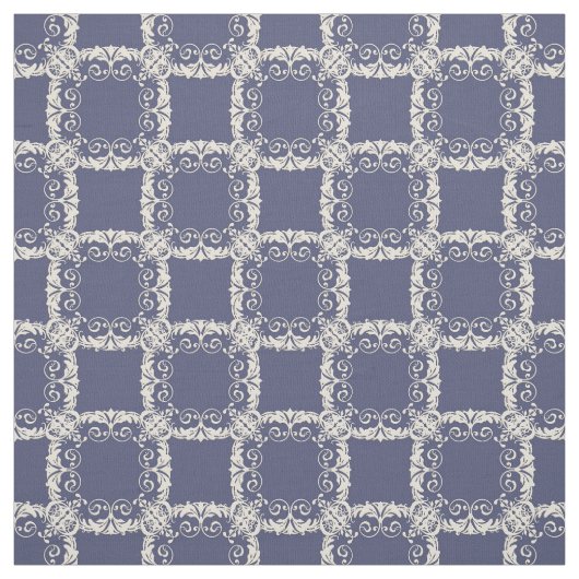 ダマスク織の花の金継ぎ目が無いパターン ファブリック (見本)