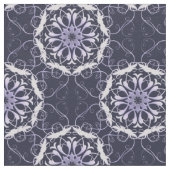 ダマスク織の花柄パターン ファブリック (クローズアップ)