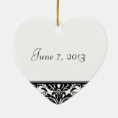ダマスク織の記念品のオーナメント セラミックオーナメント (裏面)