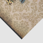 ダマスク織の野生の花の西欧諸国のカウボーイ・ブーツ 薄葉紙 (詳細)