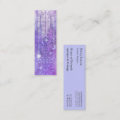 ダマスク織の野生の花、VALESKA紫色の夫人 スキニー名刺 (正面/裏面)