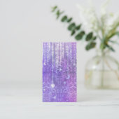 ダマスク織の野生の花、VALESKA紫色の夫人 名刺 (スタンド正面)