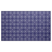 ダマスク織の青パターン ファブリック (ヤード)