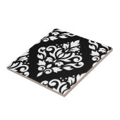 ダマスク織の黒の大きいデザイン(b)の白をスクロールして下さい タイル (側面)