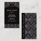 ダマスク織の~の名刺 名刺 (正面/裏面)
