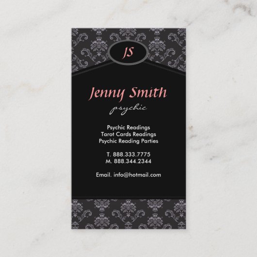 ダマスク織の~の名刺 名刺 (正面)