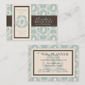 ダマスク織は名刺さえずります 名刺 (正面/裏面)