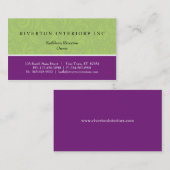 ダマスク織は名刺を妨げます 名刺 (正面/裏面)