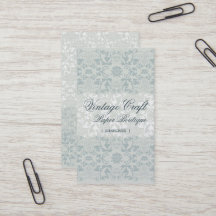 ダマスク織は夢のカスタムな名刺レースの渦巻きます