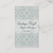 ダマスク織は夢のカスタムな名刺レースの渦巻きます 名刺 (正面)