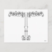 ダマスク織を持つアールデコの女性- BIANCA: クリスマス (裏面)