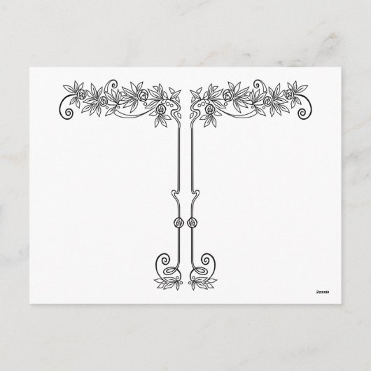 ダマスク織を持つアールデコの女性- BIANCA: クリスマス (裏面)