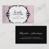 ダマスク織デザイナー名刺 名刺 (正面/裏面)