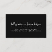 ダマスク織デザイナー名刺 名刺 (裏面)