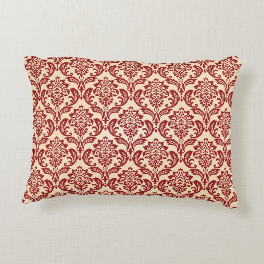 ダマスク織パターン壁紙 アクセントクッション (裏面)