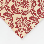 ダマスク織パターン壁紙 フリースブランケット (角)