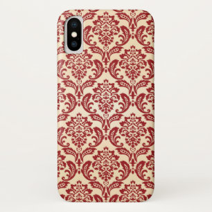 ダマスク織パターン壁紙 iPhone X ケース