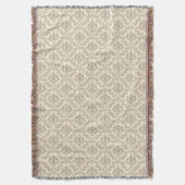 ダマスク織パターン3 スローブランケット (正面縦)