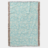 ダマスク織パターン3 スローブランケット (正面縦)